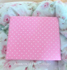 SHABBY PINK CHIC WHIMSICAL WHITE POLKA DOT SHEET SET